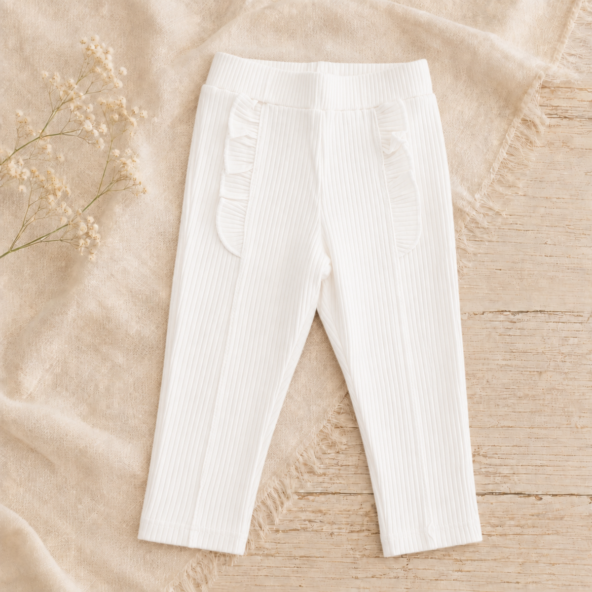 Pantalón de morley con volados BB