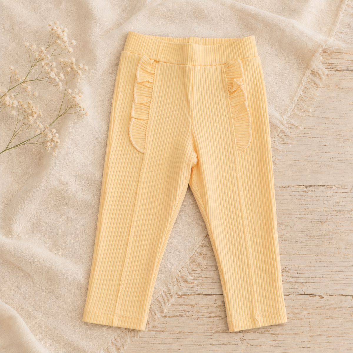 Pantalón de morley con volados BB