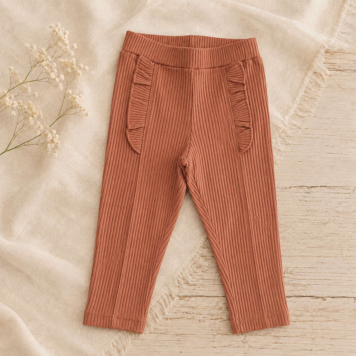 Pantalón de morley con volados BB