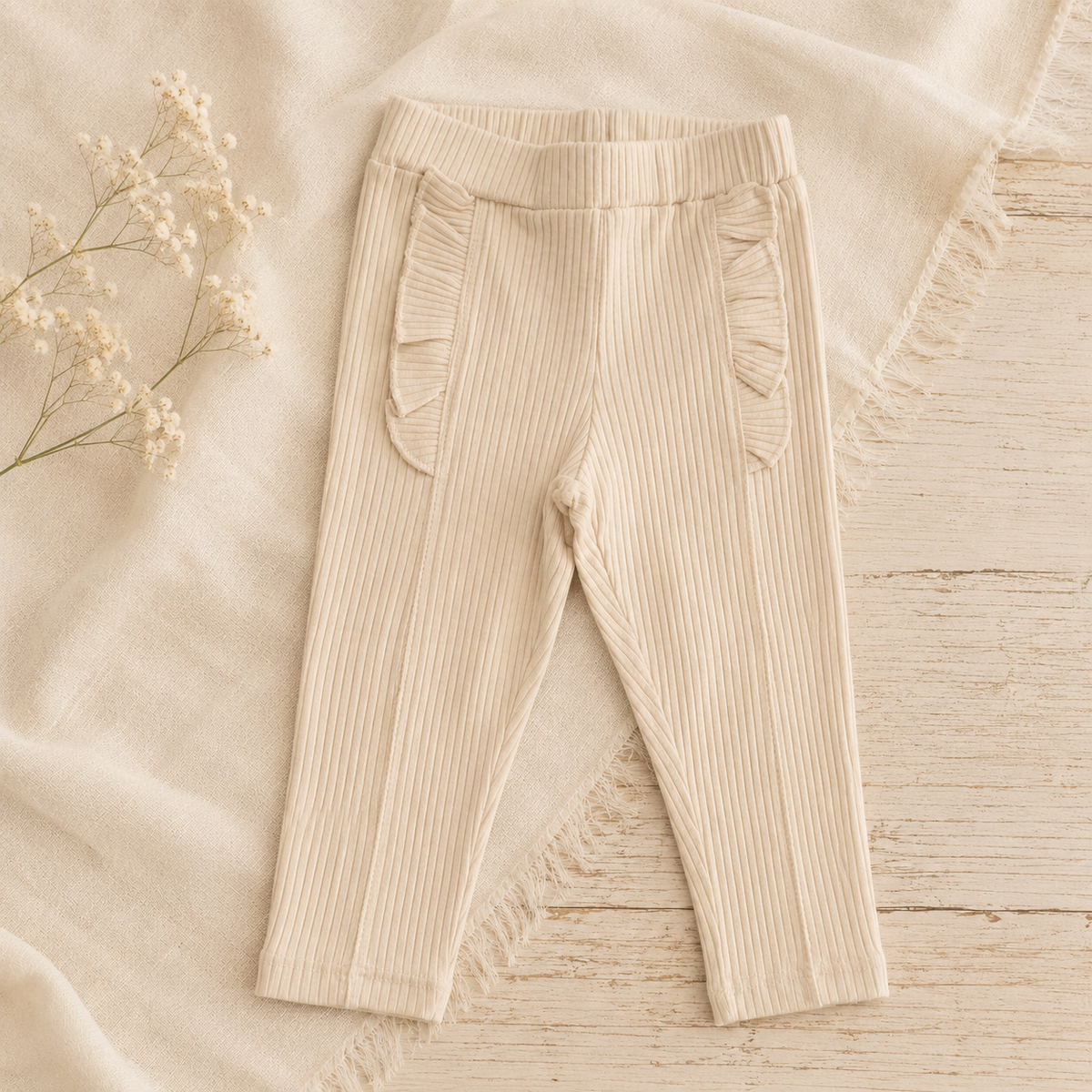 Pantalón de morley con volados BB