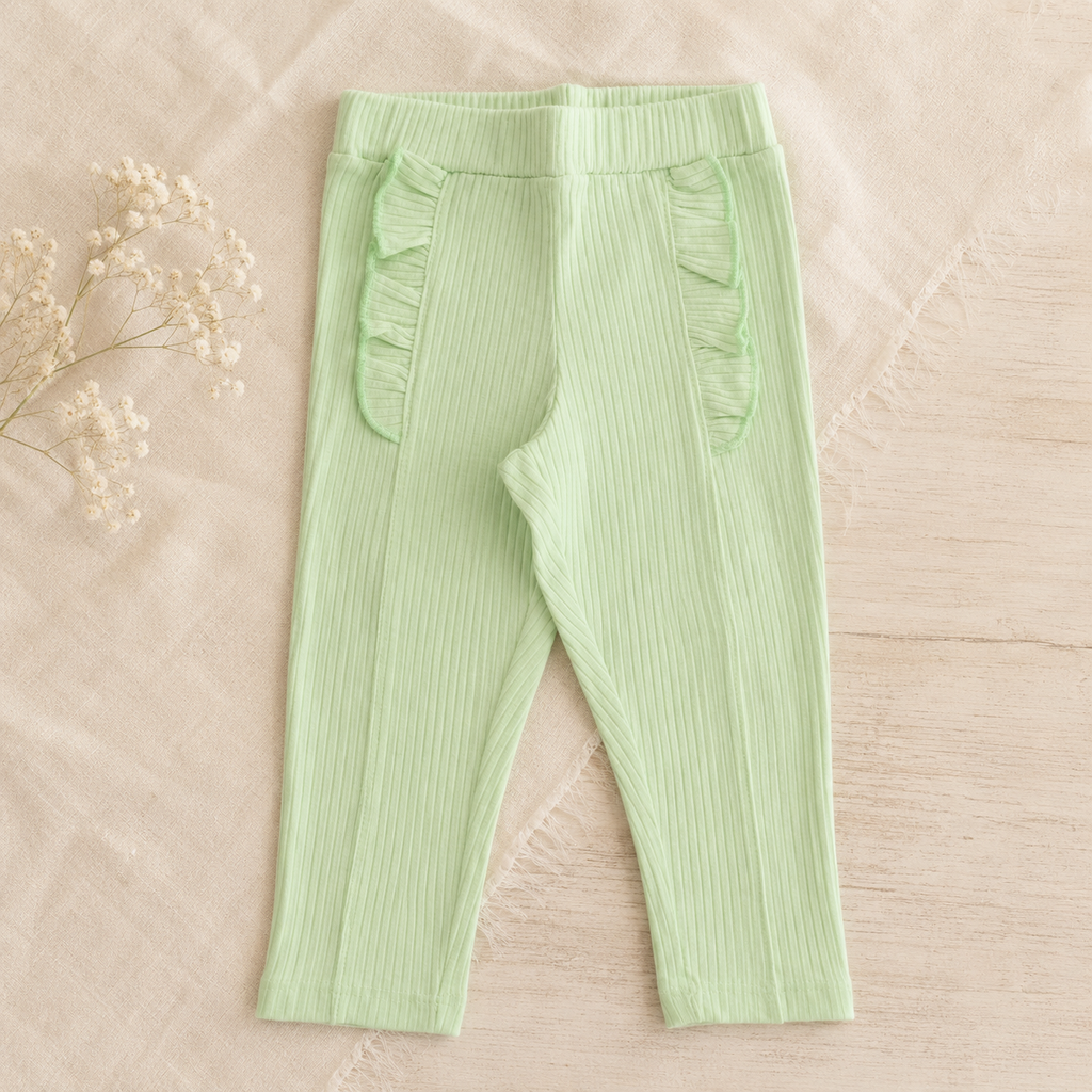 Pantalón de morley con volados BB