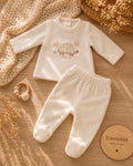 Conjunto bata y pelele de plush unisex RN